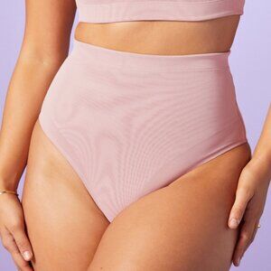 Yitty Mesh Me Smoothing High Waist Brief NEW WITH TAGS NWT Plus Size 5X Pink